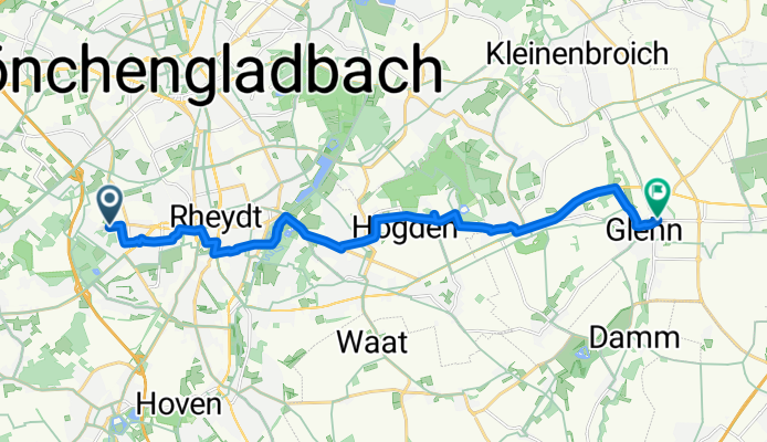 Pongser Straße nach Ambientehof Glehn Cafe Restaurant