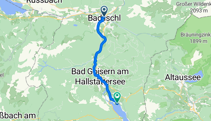 Bad Ischl to Strandbad Untersee