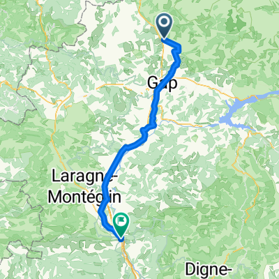 Chemin du Ga, Saint-Bonnet-en-Champsaur nach Avenue de la Libération, Sisteron