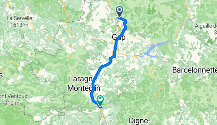 Chemin du Ga, Saint-Bonnet-en-Champsaur nach Avenue de la Libération, Sisteron