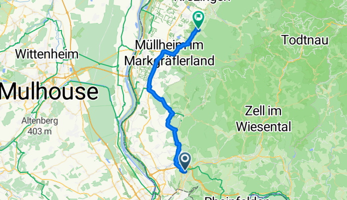 Grüttweg, Lörrach to Sulzburg