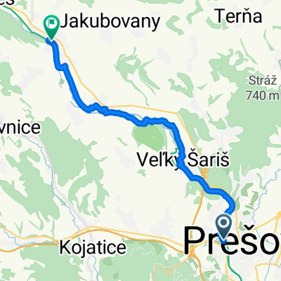 Levočská, Prešov až Sabinov, Sabinov