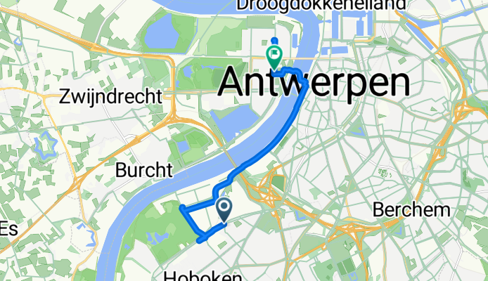 Lodewijk de Raetstraat, Antwerpen naar Frederik van Eedenplein, Antwerpen