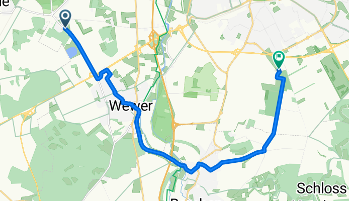 Alte Schanze, Paderborn nach Kernstadt, Paderborn