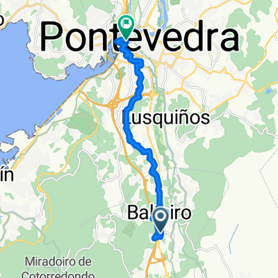 Aldea Canabal, Vilaboa a Rúa Marqués de Riestra, Pontevedra