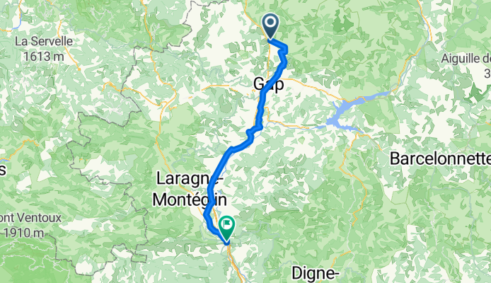 Chemin du Ga, Saint-Bonnet-en-Champsaur nach Avenue de la Libération, Sisteron