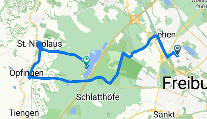 Sudermannstraße nach Freiburg im Breisgau