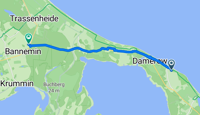 Lindenstraße, Koserow nach Trassenheider Chaussee, Mölschow