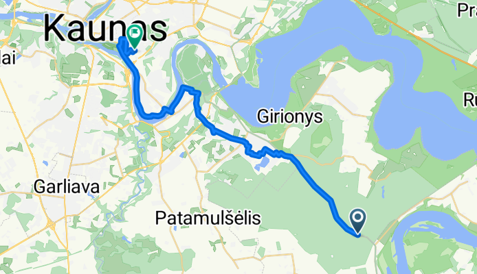 Piliuonos g., Margininkai to Kaunas