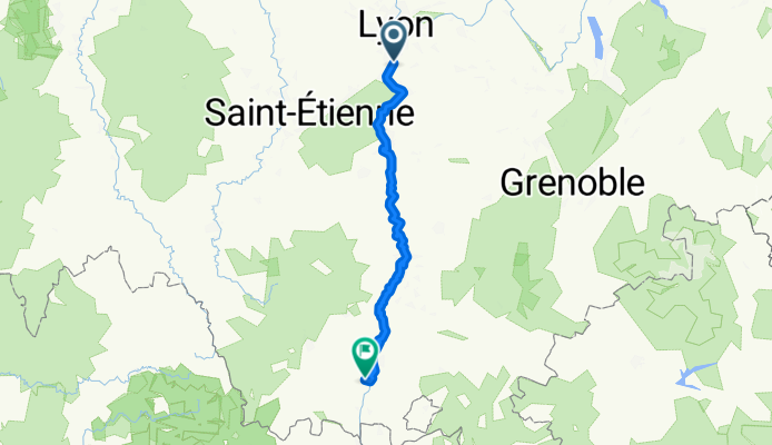 D 312, Sérézin-du-Rhône à Chemin du Pont Romain, Viviers