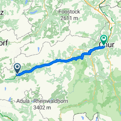 Tisentis-Mustèr -&gt; Chur