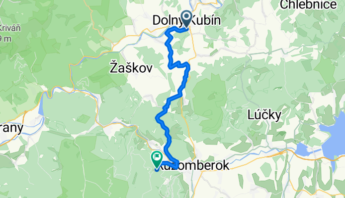 DK- Or.Poruba- Jasenová- RK- Čutkovská dolina