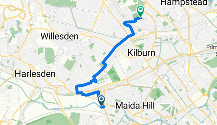 Quietway 16, London to Mill Lane, London