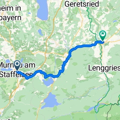 Am Eichholz, Murnau am Staffelsee nach Bahnhofstraße, Bad Tölz