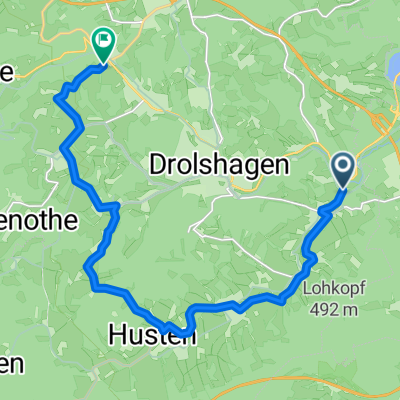 Eichen Hützemert über Iseringhausen-Husten-Benolpe-Belmicke