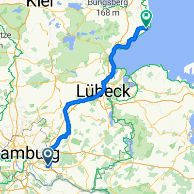 Von Hamburg bis Kellenhusen (Ostsee)