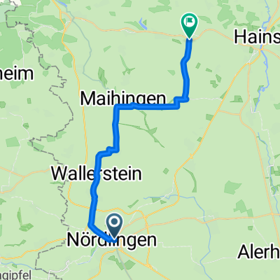 Von Nördlingen bis Ehingen am Ries