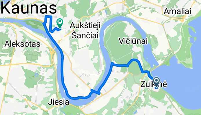 Rūko g., Kaunas to Kaunas
