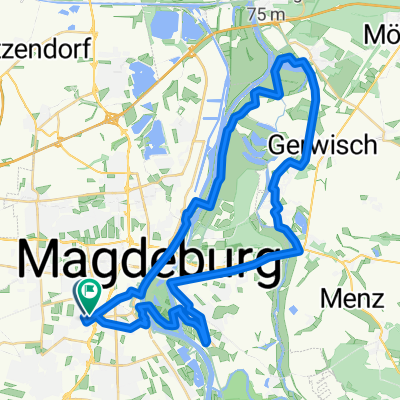 Rundkurs: SB-Heyrothsberge-Lostau-SB