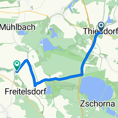Neuer Weg, Thiendorf nach Bieberacher Straße, Ebersbach