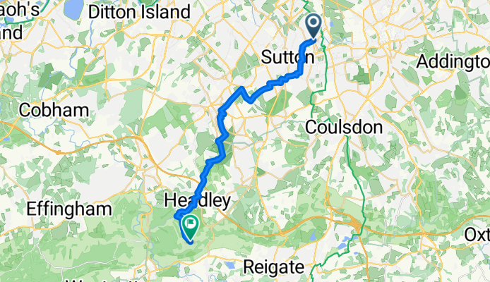 From Carshalton to Tadworth