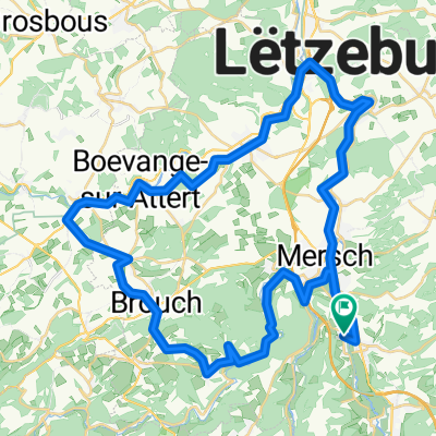 Route de Mersch, Gosseldange à Route de Mersch, Gosseldange