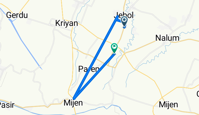 7Q87+5J5, Kecamatan Mayong to Jalan Karya Sokka, Kecamatan Mayong