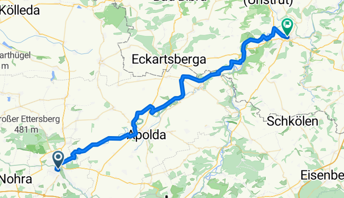 Von Weimar bis Naumburg (Saale)