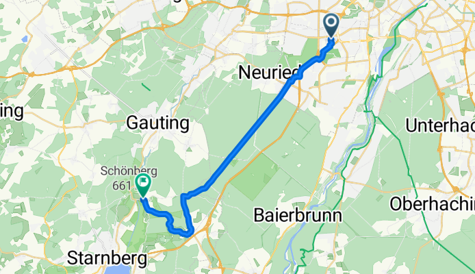 Waxensteinstraße 27A, München nach Altostraße 11, Starnberg