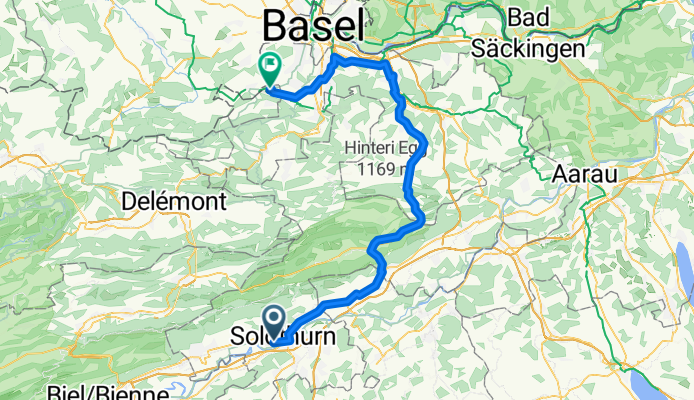 Riedmattstrasse, Solothurn nach Birnenweg, Bättwil