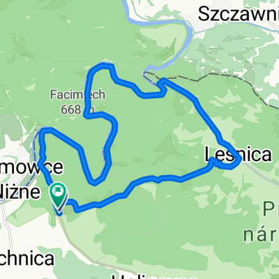 Lechnica, Červený Kláštor až Lechnica, Červený Kláštor