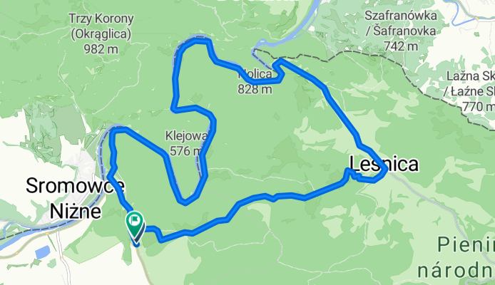 Lechnica, Červený Kláštor až Lechnica, Červený Kláštor