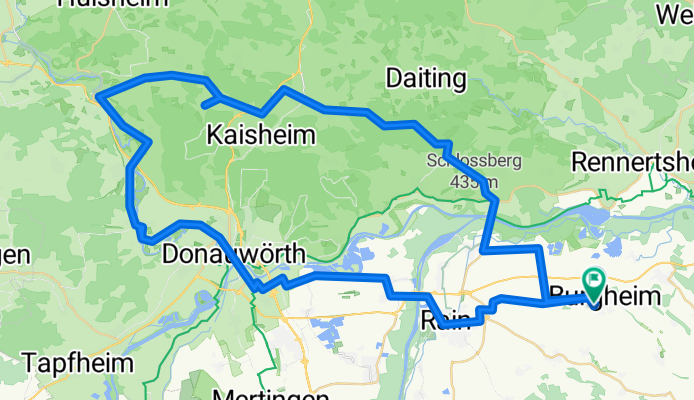 Brunnthalstraße, Burgheim nach Brunnthalstraße, Burgheim