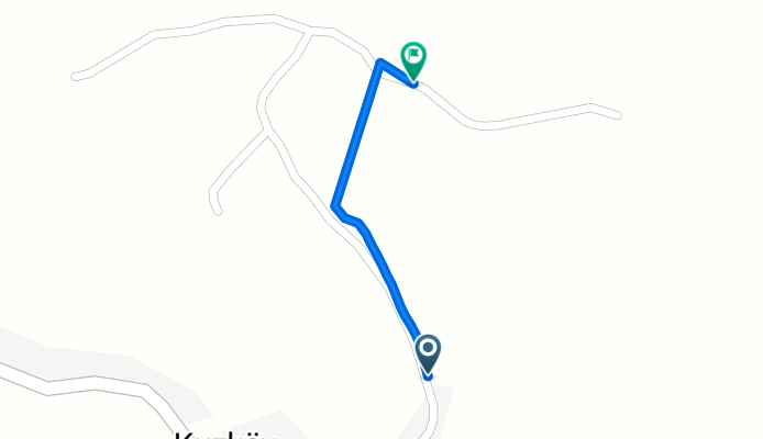 Kuzköy Köyü Yolu to İsimsiz Yol