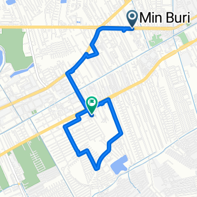Sihaburanukit Road, Min Buri District to Soi Ramkhamhaeng 172, Min Buri District