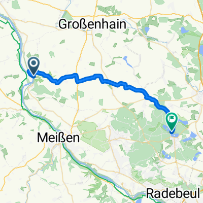 10.08.25 An der Weinstraße, Nünchritz nach Kalkreuther Straße, Moritzburg