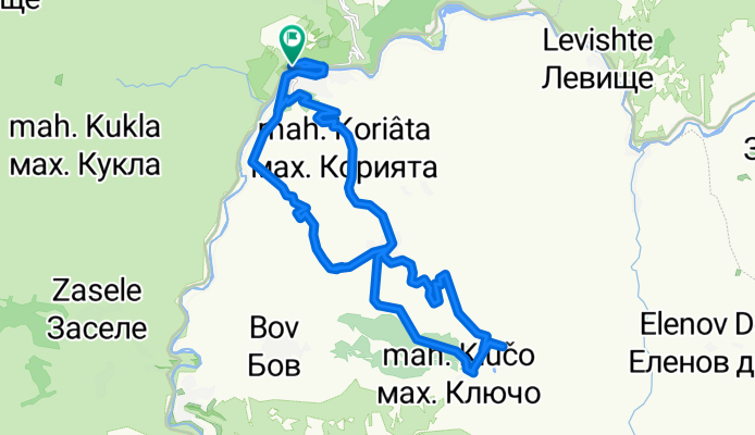 Гара Лакатник - х. Тръстеная (вариант с връщане от юг)