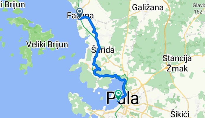 44.925, 13.803 à 44.870, 13.842