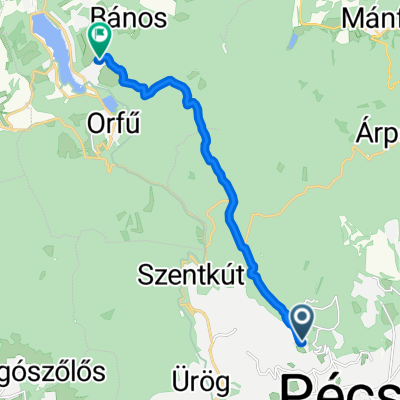Bárány tető, Pécs - Csendes utca, Orfű