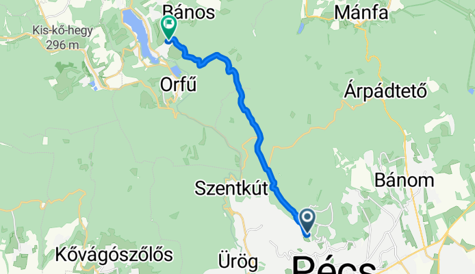 Bárány tető, Pécs - Csendes utca, Orfű