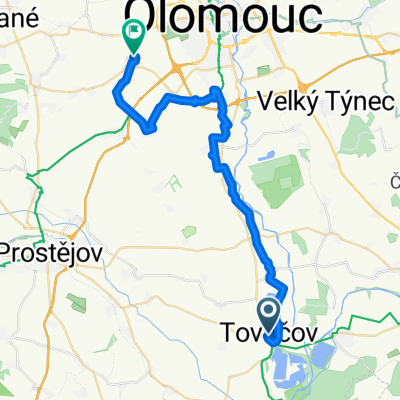 Cimburkova, Tovačov do Hněvotín, Hněvotín