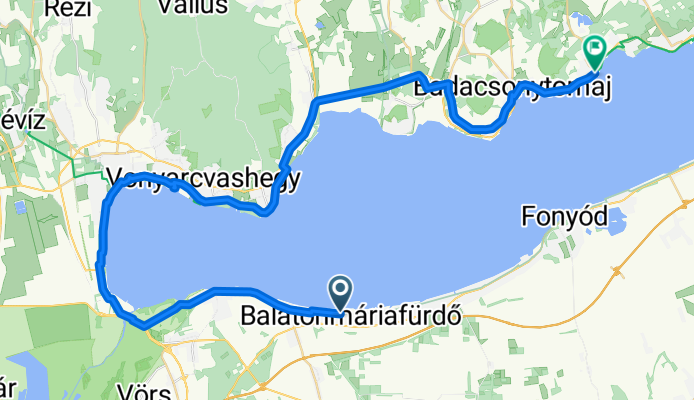 Szabadság utca, Balatonmáriafürdő - Kapitány utca, Ábrahámhegy