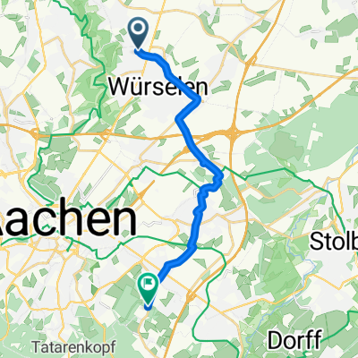 Jupp-Derwall-Straße, Würselen nach Lintertweg, Aachen