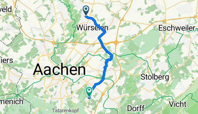 Jupp-Derwall-Straße, Würselen nach Lintertweg, Aachen