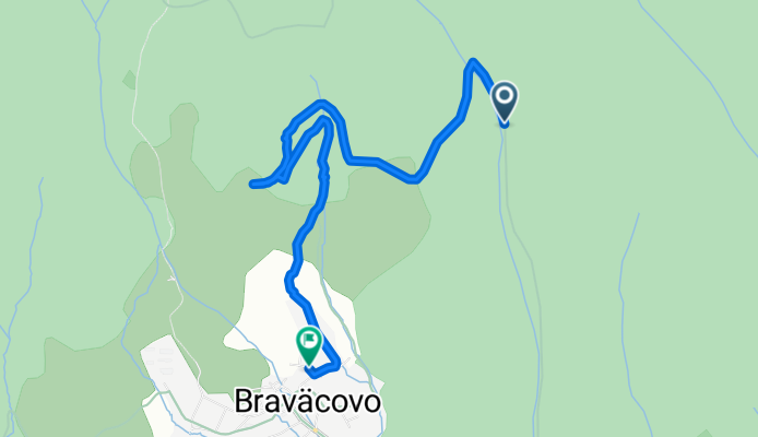 Zelená Stuha Horehronia, Braväcovo to Braväcovo, Braväcovo