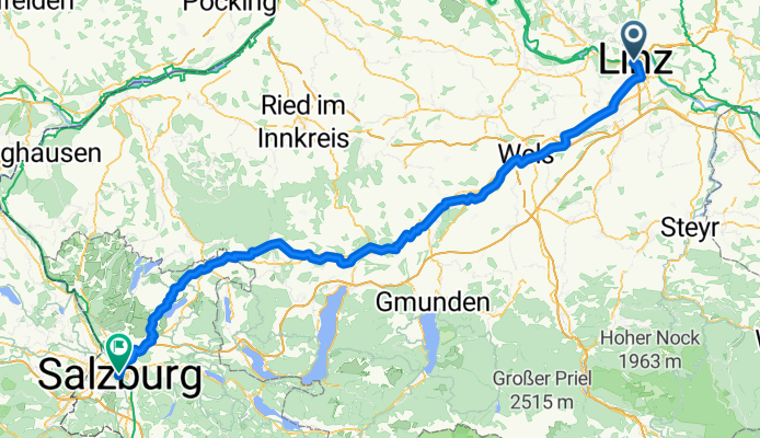 Fiedlerstraße, Linz - Paris-Lodron-Straße, Salzburg