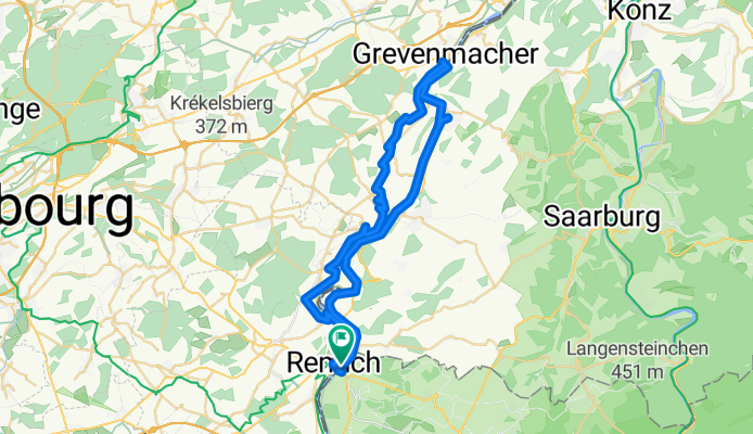 RT 48km Perl - Remich- Wormeldance-Grevemacher- Nittel-  Perl