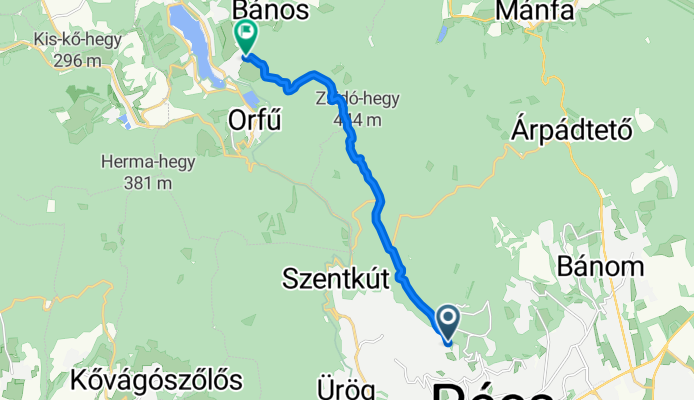 Bárány tető, Pécs - Csendes utca, Orfű