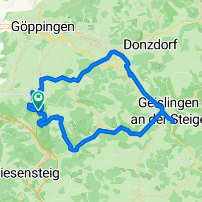 Gruibingen Kornbergsattel nach Vor dem Dürnauer Wald