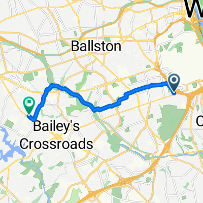 S Rolfe St, Arlington to Leesburg Pike, Falls Church